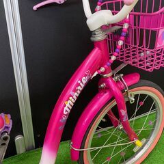 【子供用自転車18インチ】ides アイデス　ミニーマウス ポッピンリボン18【引取限定・現状渡し】三重県の画像