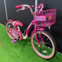 【子供用自転車18インチ】ides アイデス　ミニーマウス ポッピンリボン18【引取限定・現状渡し】三重県の画像