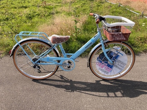 未使用 未登録 自転車 ポピンズ 24インチ 6段変速 子供用