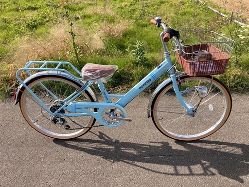 未使用 未登録 自転車 ポピンズ 22インチ 6段変速 子供用