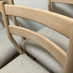 美品☆ 傷・汚れに強いファブリック ダイニングチェア★の画像