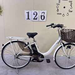 126整備済新基準パナソニック電動アシスト自転車26インチ中古車の画像