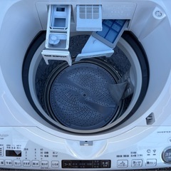 配送🉑【2022年製】美品 SHARP 8.0kg　電気洗濯乾燥機 ES-TX8F-Wの画像