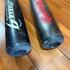 少年軟式金属バットミズノ２本セット！の画像