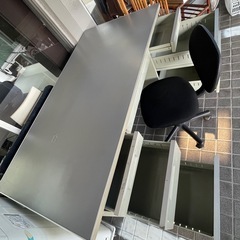 オフィステブル　イス付きの画像