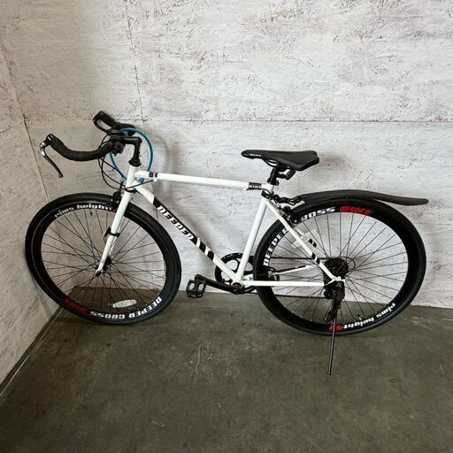 【DEEPER】 ロードバイク 自転車 動作確認済み A0674 DEEPER】 ロードバイク 自転車 動作確認済み ワイヤーロック付き