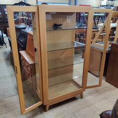 【愛品倶楽部柏店】起立木工 ダウンライト付きキュリオケース80 Nordy IDC大塚家具取扱いの画像