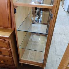 【愛品倶楽部柏店】起立木工 ダウンライト付きキュリオケース80 Nordy IDC大塚家具取扱いの画像