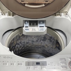 送料・設置込み可　洗濯機　10kg SHARP 2018年【分解クリーニング済み】の画像