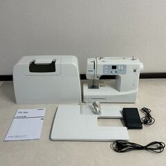 JUKI コンピュータミシン HZL-68H ワイドテーブル・フットコントローラー付き オート糸調子の画像