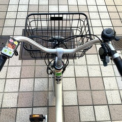 大52  YAMAHA PAS SION 20型 アイボリー 2016年 電動アシスト自転車 の画像