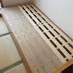 ニトリ　シングル　ベッド　フレームの画像
