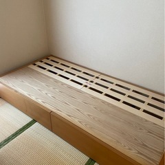 ニトリ　シングル　ベッド　フレームの画像