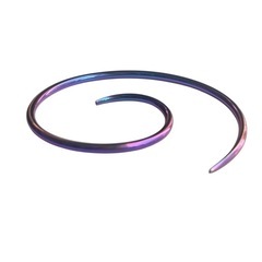 【激レア】ANATOMETAL アナトメタル スパイラルピアス チタン パープルの画像