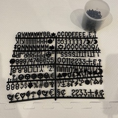 レターボードの画像