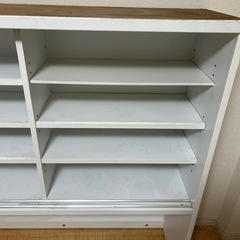 食器棚上部　棚　収納棚　リメイク　DIY 白　部品取りにの画像