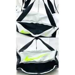 【‼️✨大幅値下げ✨‼️】ナイキ スポーツバッグ Mサイズ グレー×ブラック×ネオンイエローの画像