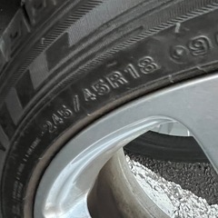 全国配送相談可能！！バリ溝ベンツホイール付き　245/45R18 スタッドレス 18インチ ダンロップ ウィンターマックス03 4本 正規品 　X0924 の画像