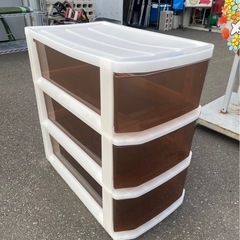 TENMA　天馬　3段　キャスター付き　チェスト　収納ケース　収納ボックス　衣装ケース　整理　衣類　マルチ収納　服　2点あり　中古　③の画像