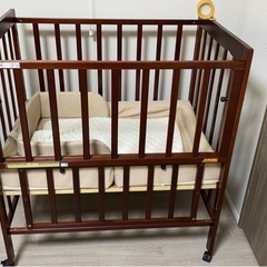 木製ベビーベッドの中古が安い！激安で譲ります・無料であげます