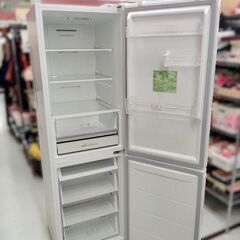 アイリスオーヤマ 274L 2ドア冷蔵庫 IRSN-27A-W 大型 ホワイト/白 キッチン家電 W54.7cm×D63.2cm×H180㎝ 2022年製 右開き 冷蔵庫 IRIS OHYAMA 苫小牧西店の画像