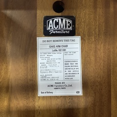 ACME Furniture ( アクメファニチャー ) の OAKS ARM CHAIR ブラック アームチェアをご紹介！トレジャーファクトリーつくば店の画像
