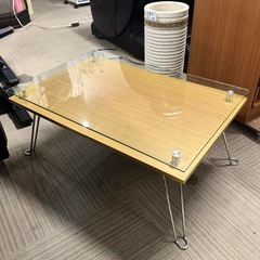 【超美品 ‼️】オシャレ♪ 75cm幅折りたたみ式センターテーブ...