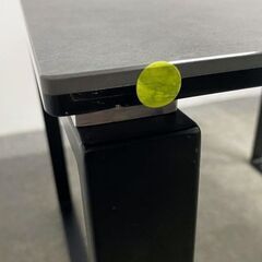 ニトリ セラミック天板 ダイニング3点セット テーブル/チェア×2 石目 ストーン グレー/ブラック インテリア 中古家具 店頭引取歓迎 R10154の画像