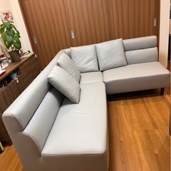 スピカ プラス ダイニングソファ グレーの画像