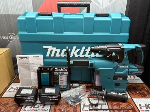 【未使用】マキタ Makita HR244DRGXV 24mm充電式ハンマドリル 集じんシステム バッテリ×2・充電器付き【ハンズクラフト佐賀】