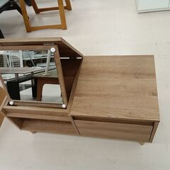 リユースのサカイ栃木店★ジモティ割あり★  ミニドレッサー ブラウン W80×D40×H38 クリーニング済み TC11143の画像