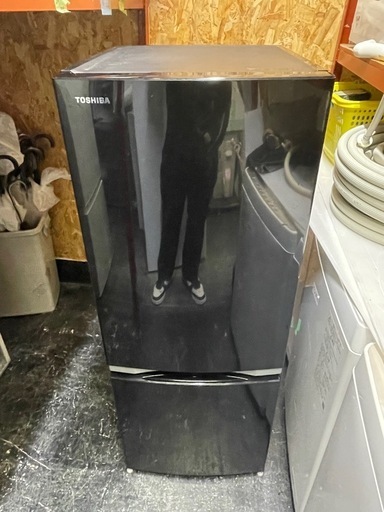 【中古】¥9,800 　2ドア冷蔵庫　2018年製 【IJ110】