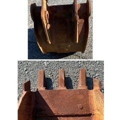 ヤンマー　ツメバケット　爪　掘削　B-17 B-12 Vio15 Vio17 SV13 YB121 YB101 YB10 内幅約260mm ピン径30mm ミニユンボ　パワーショベルの画像