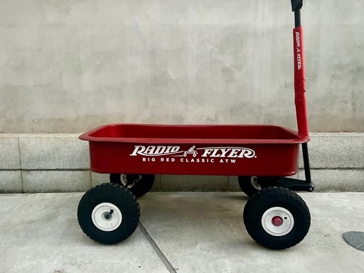 中古 ラジオフライヤー RADIOFLYER スチール 4輪 深底 ワゴン ビックレッドクラシックATW カート アウトドア アメリカン ラジオフライヤー RADIOFLYER スチール 4輪 深底 ワゴン ビックレッド