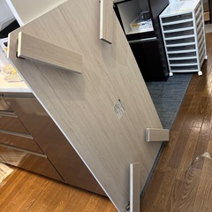 【折脚テーブル】【ニトリ】【折りたたみテーブル】※テーブルそりありです※クリーニング済み【管理番号11710】町の画像