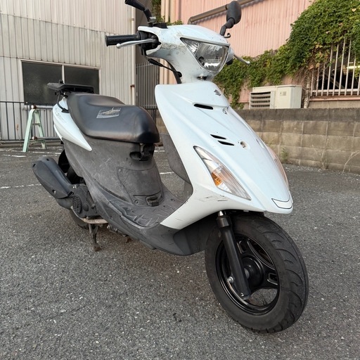 スズキ　アドレスV125S ホワイト　実働　下取り現状　動画あり　大阪