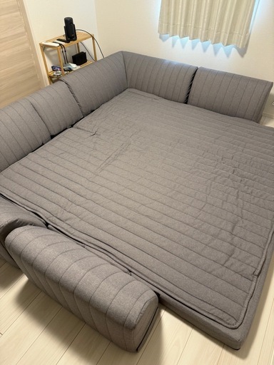 (値下げ)(極美品)グータラグ(定価68750円) 厚さ10cm ローソファ