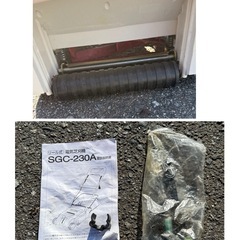 電機芝刈機　電機芝刈り機　リール式　100v SGC-230A 説明書付の画像