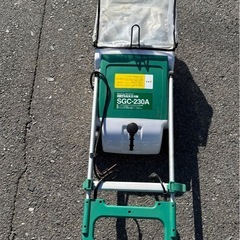 電機芝刈機　電機芝刈り機　リール式　100v SGC-230A 説明書付の画像