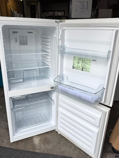 札幌市内配送可 【6ヵ月保証付き】美品 20年製 ツインバード 110L 2ドア冷蔵庫 HR-F911W 右開き