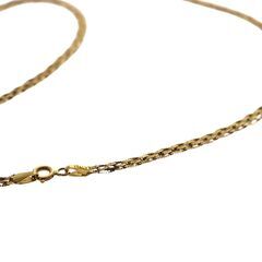 【美品】K18 ネックレス 18金 750 40cm 3.3g ねじれチェーン ゴールドの画像