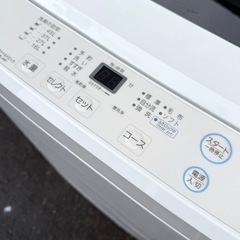 札幌市内配送可 【6ヵ月保証付き】 美品 23年製 maxzen マクスゼン 5kg 全自動洗濯機 JW50WP01 の画像