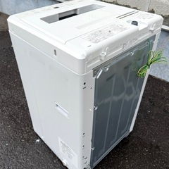 札幌市内配送可 【6ヵ月保証付き】 美品 23年製 maxzen マクスゼン 5kg 全自動洗濯機 JW50WP01 の画像