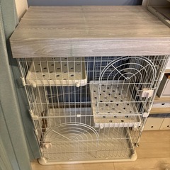猫ゲージ 2段の画像