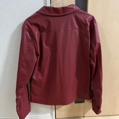 メンズレザージャケット赤 Mサイズの画像