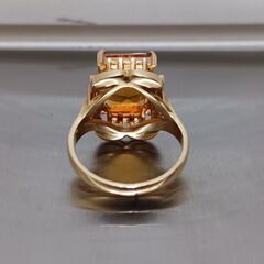 K18 石付リング 指輪 13号 総重量6.9gの画像