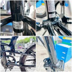 【❗️✨アウトドアに最適✨❗️】HUMMER ハマー 折りたたみ FATBIKE 20インチ 6段変速 ブラック✨簡易清掃済み❗️の画像