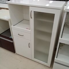 リユースのサカイ栃木店★ジモティ割あり★ NITORI ミドルレンジボード ホワイト W80×D40×H115 クリーニング済み TC11149の画像