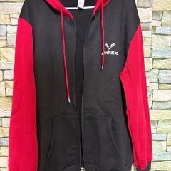 AVIREX柄入りジップアップパーカー3Lみ未使用品の画像