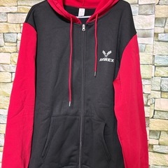 AVIREX柄入りジップアップパーカー3Lみ未使用品